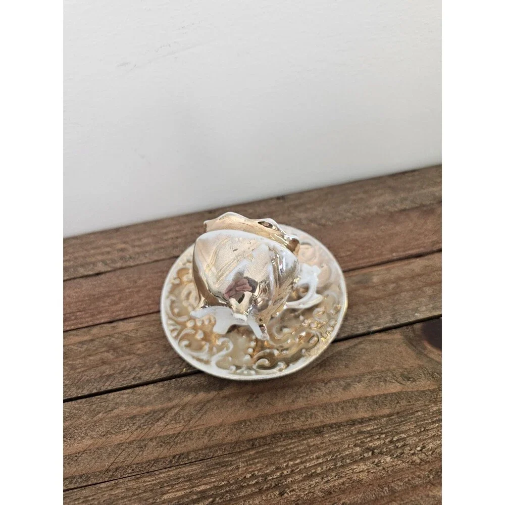 Vintage Miniature Gold Cup And Saucer